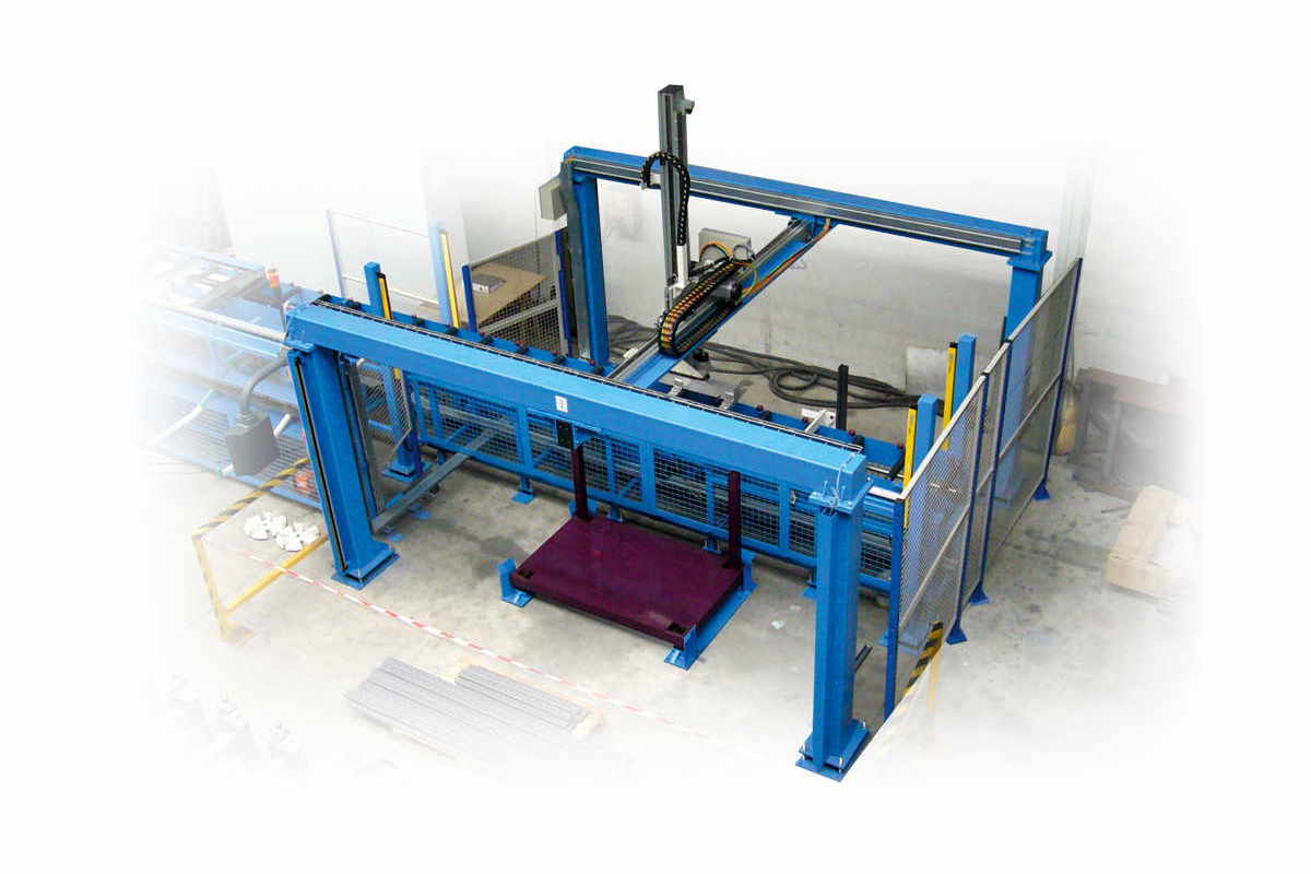 Production packaging lines in the sheet metal sector