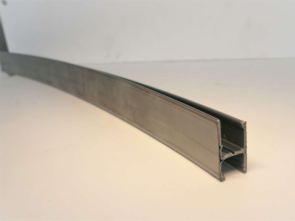 Curved profile door frames