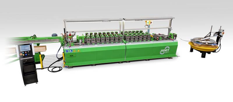 Design profiling line with sliding door