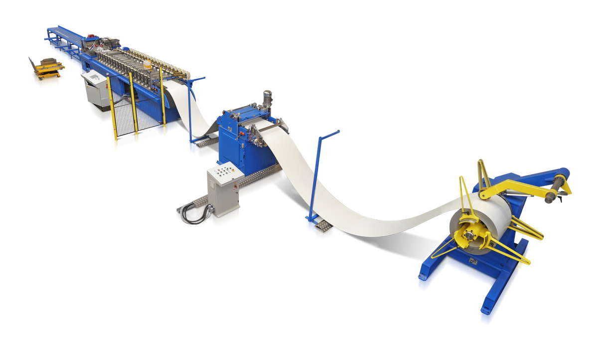Facade panel profiling line