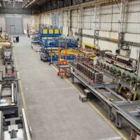 Roll forming line installation