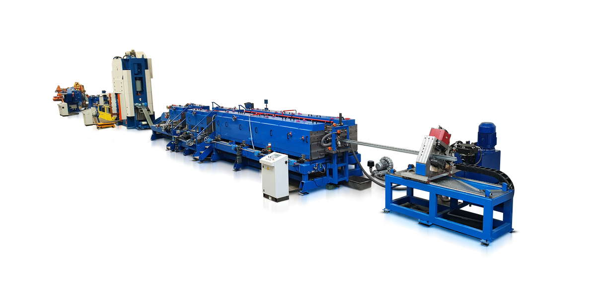 Ligne de fabrication montant rack stockage